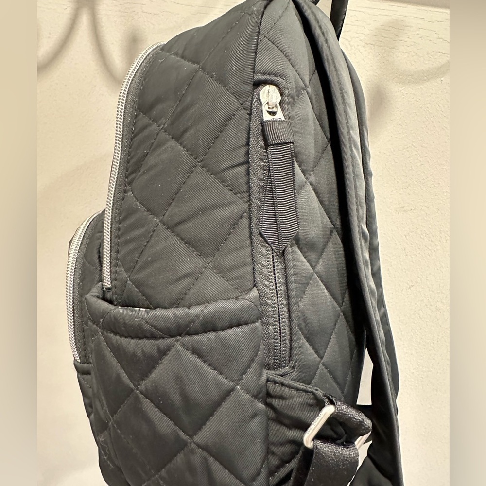 Vera Bradley Black Small Backpack in Performance Twill - Picture 8 of 11